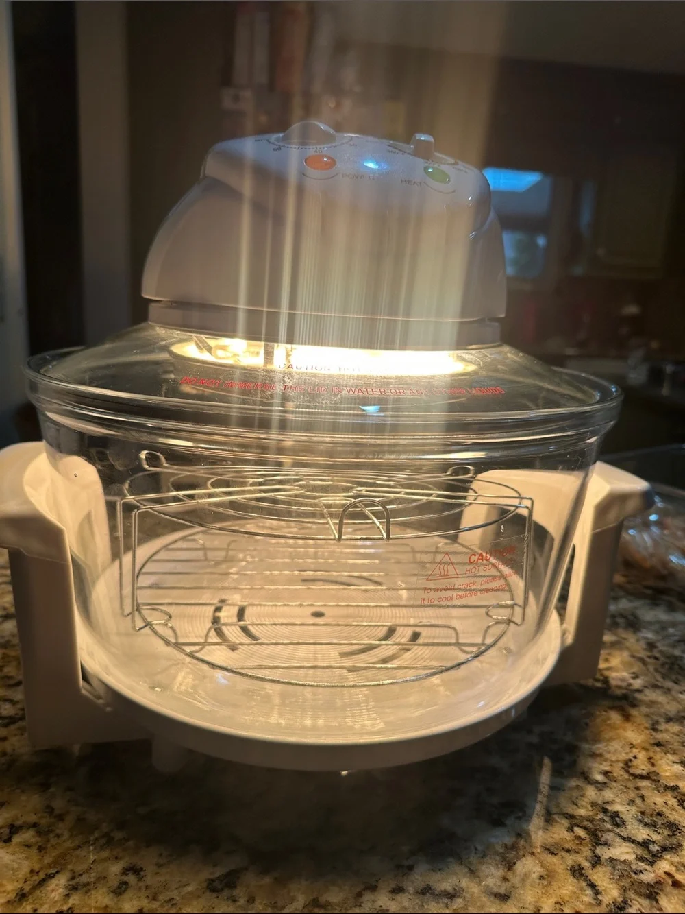 White Air Fryer Halogen Countertop Oven - White